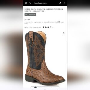 Roper Kids Brown and Black Western Boots